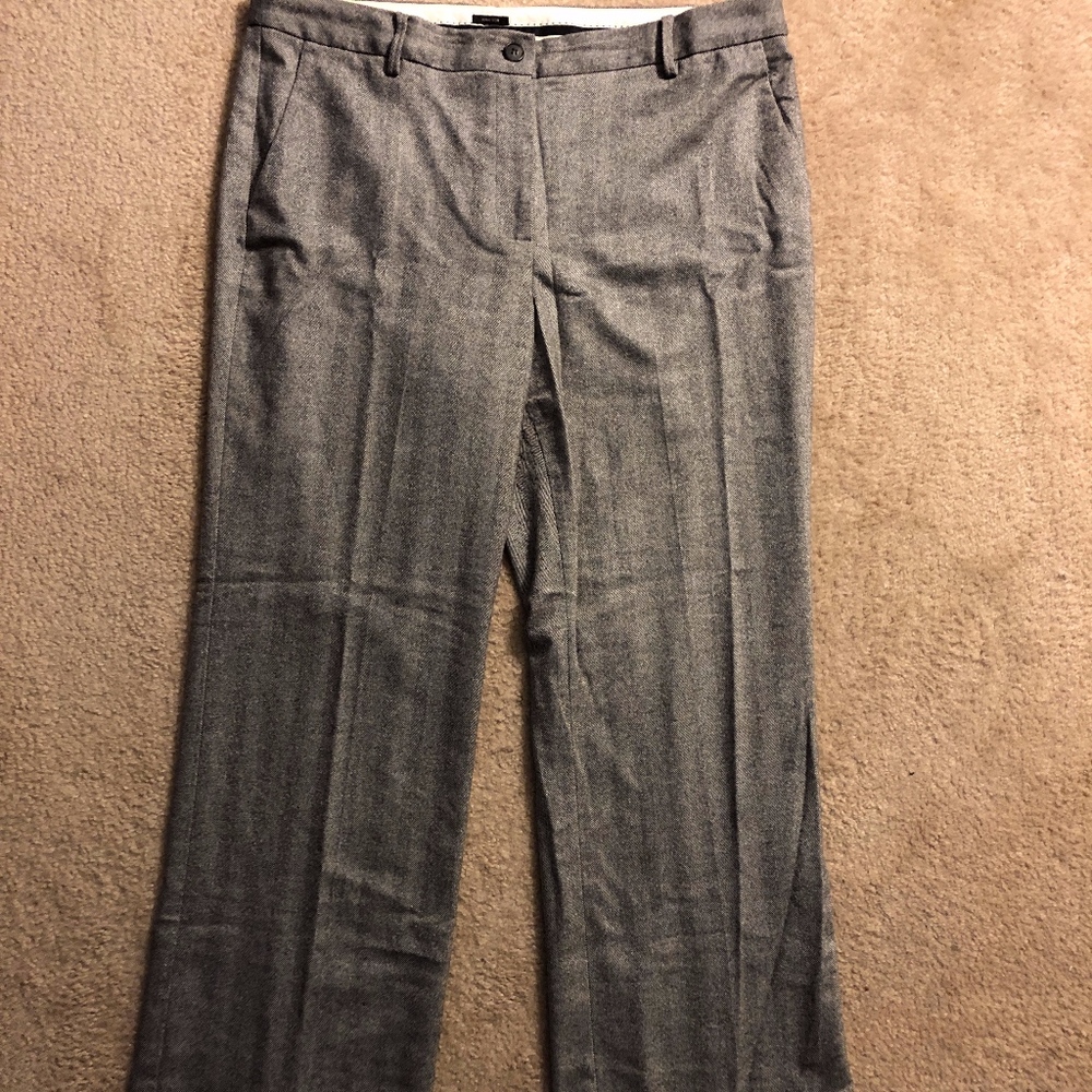 Talbots Windsor grey herringbone pants